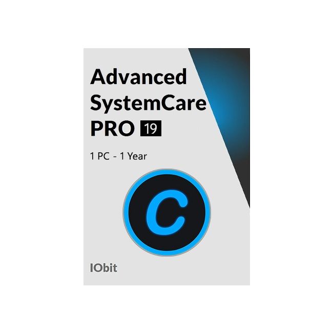 iObit Advanced SystemCare 19 Pro - 1 PC 1 Year